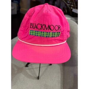 Rare Vintage Blackmoor Golf Club Strapback Hat Duckster Neon Pink Rope 90s Y2K